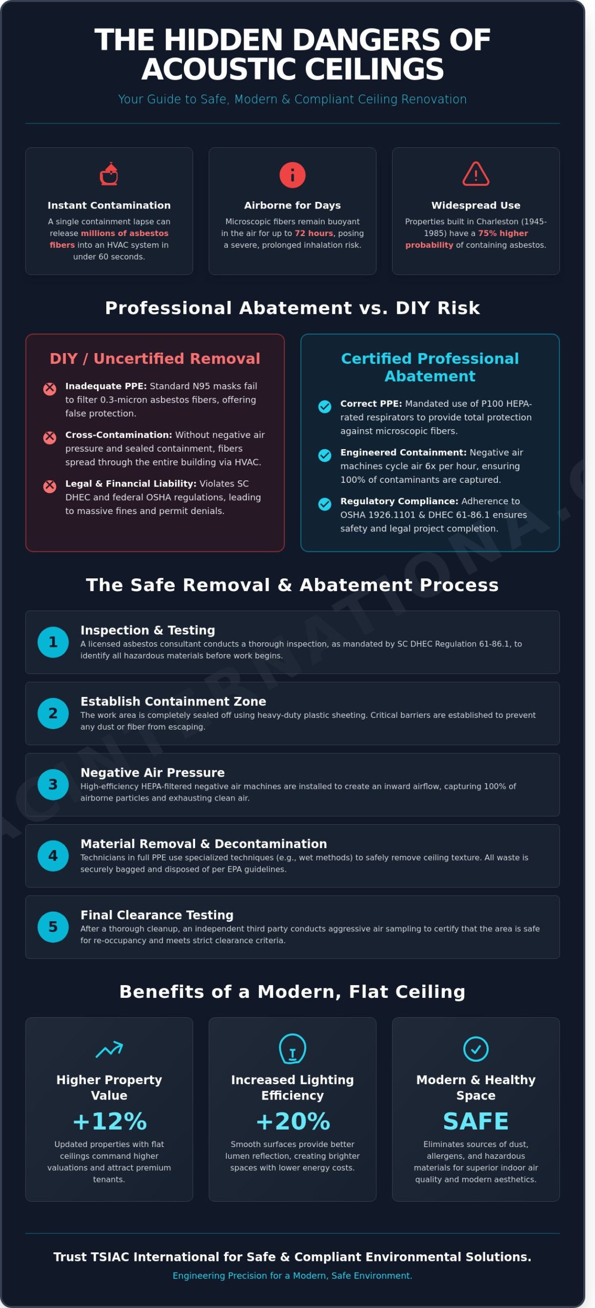 Acoustic Ceiling Removal in Charleston: A Professional Guide to Safe Abatement