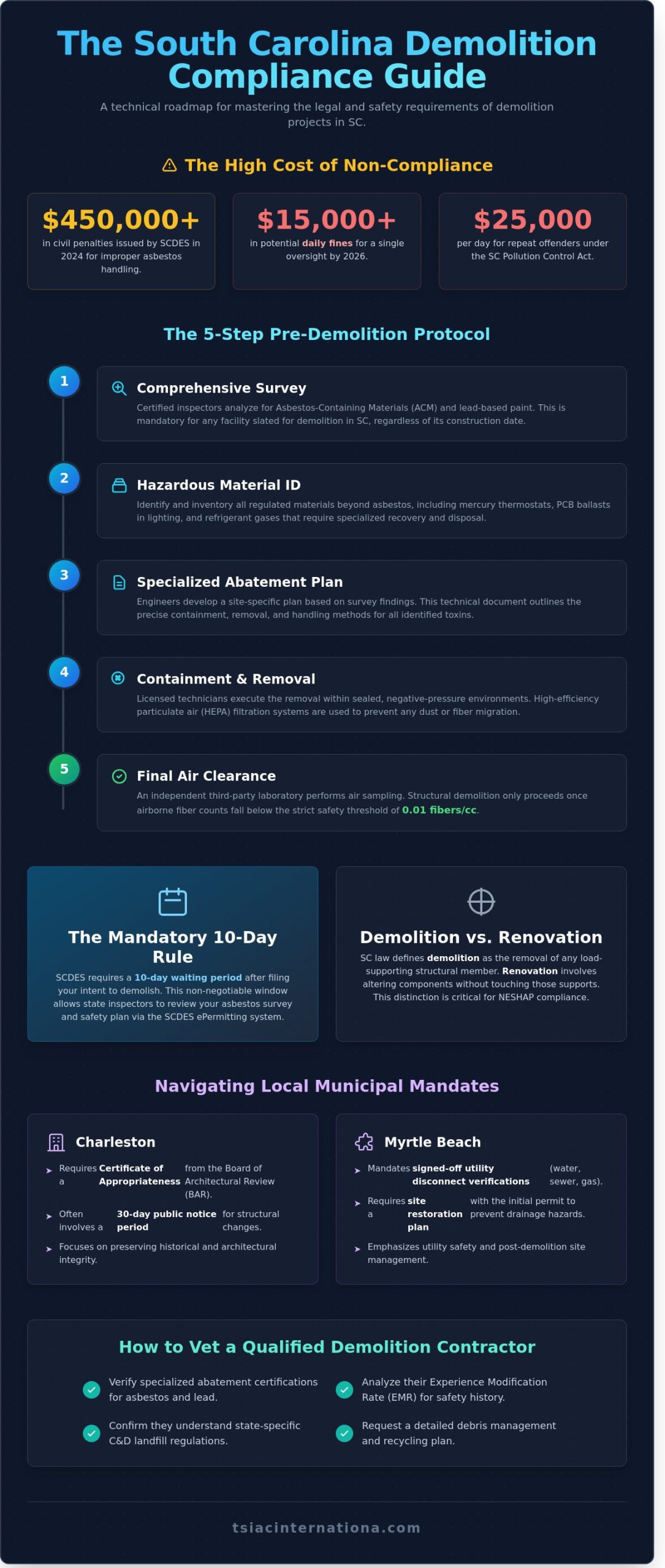 The Demolition Process in South Carolina: A 2026 Comprehensive Guide