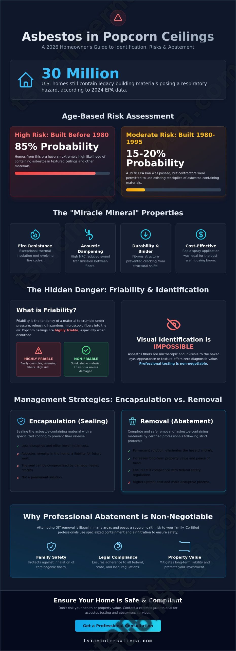 Asbestos in Popcorn Ceilings: A 2026 Guide to Identification and Abatement