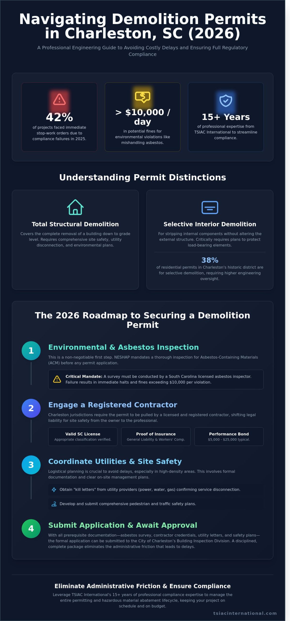 Demolition Permits in Charleston SC: A 2026 Regulatory Reference Guide