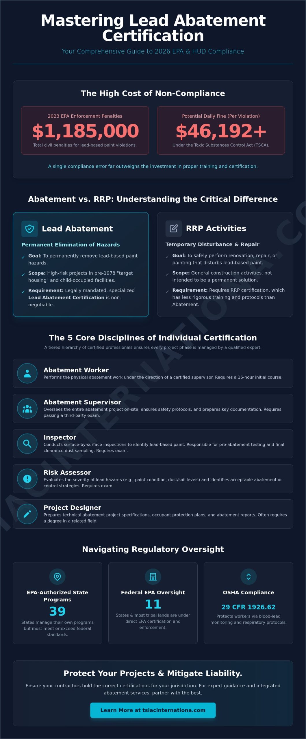 Lead Abatement Certification: The 2026 Comprehensive Regulatory & Compliance Guide
