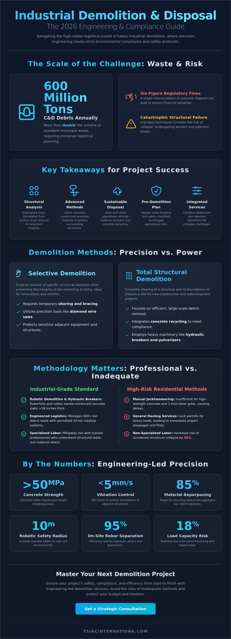 Professional Concrete Removal and Disposal: The 2026 Industrial Guide