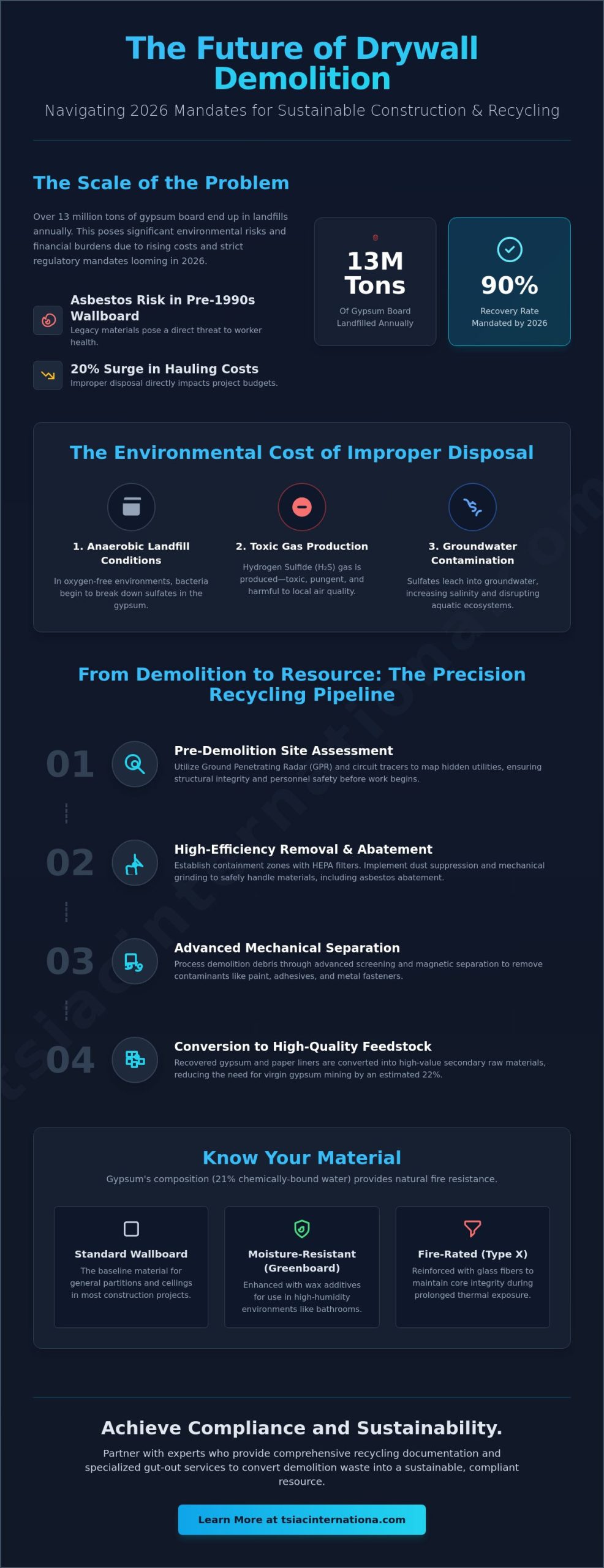 Professional Drywall Removal and Recycling: The 2026 Industrial Guide