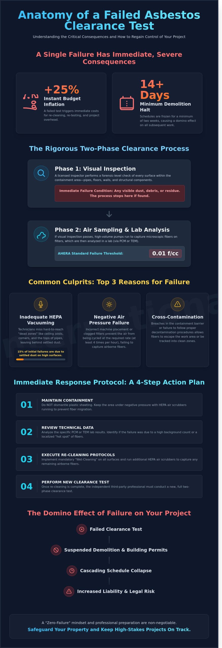 What Happens If Asbestos Abatement Fails a Clearance Test? A 2026 Guide