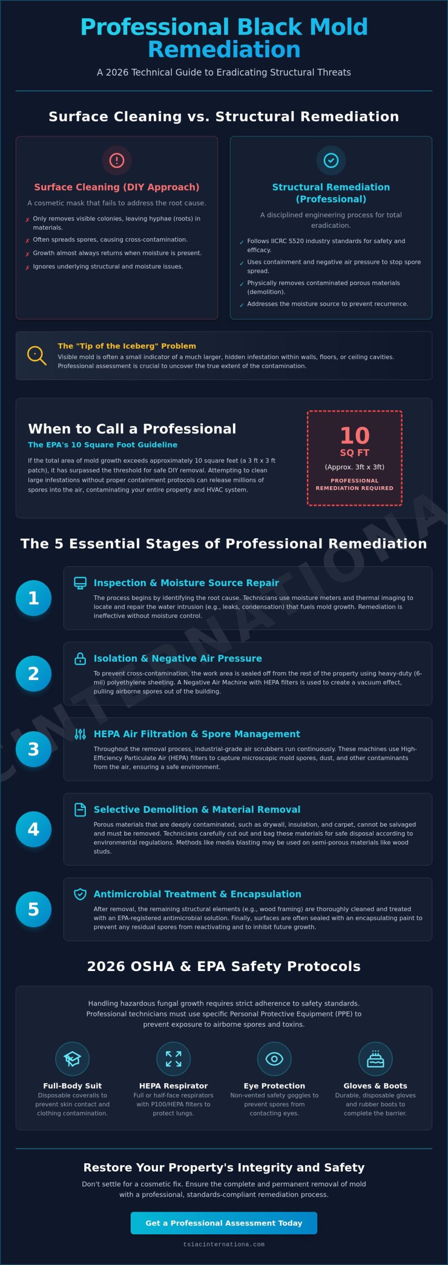 The Professional Black Mold Removal Process: A 2026 Comprehensive Guide
