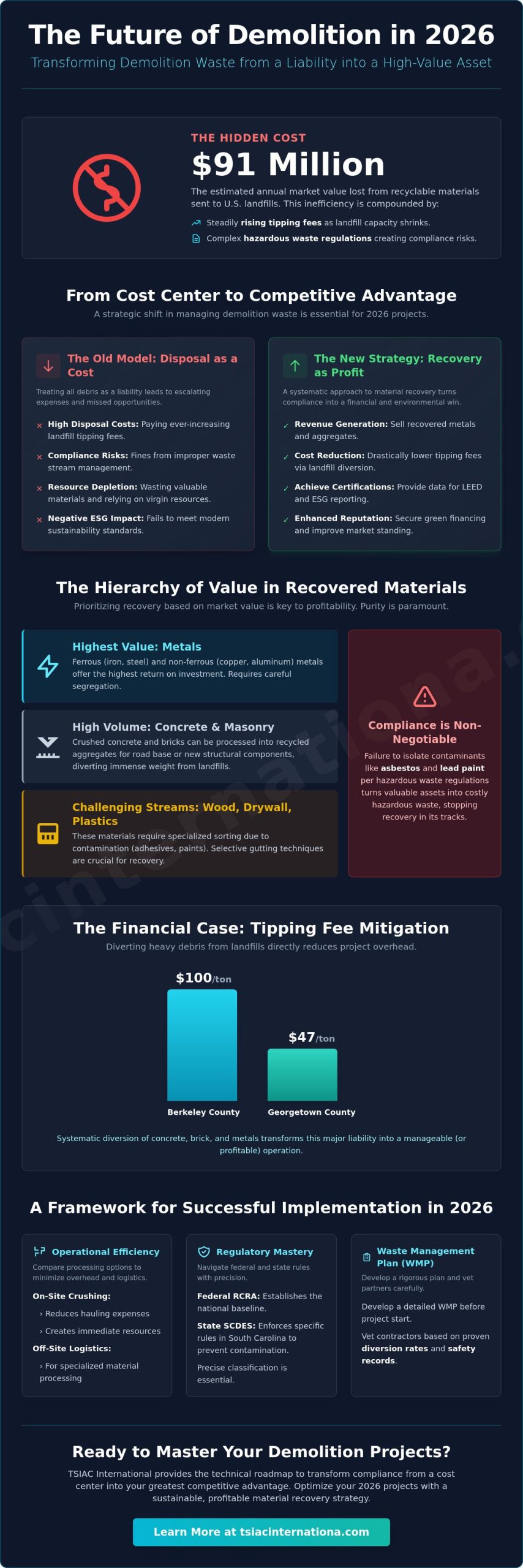 Hazardous Demolition Waste Disposal Regulations & Recycling in 2026