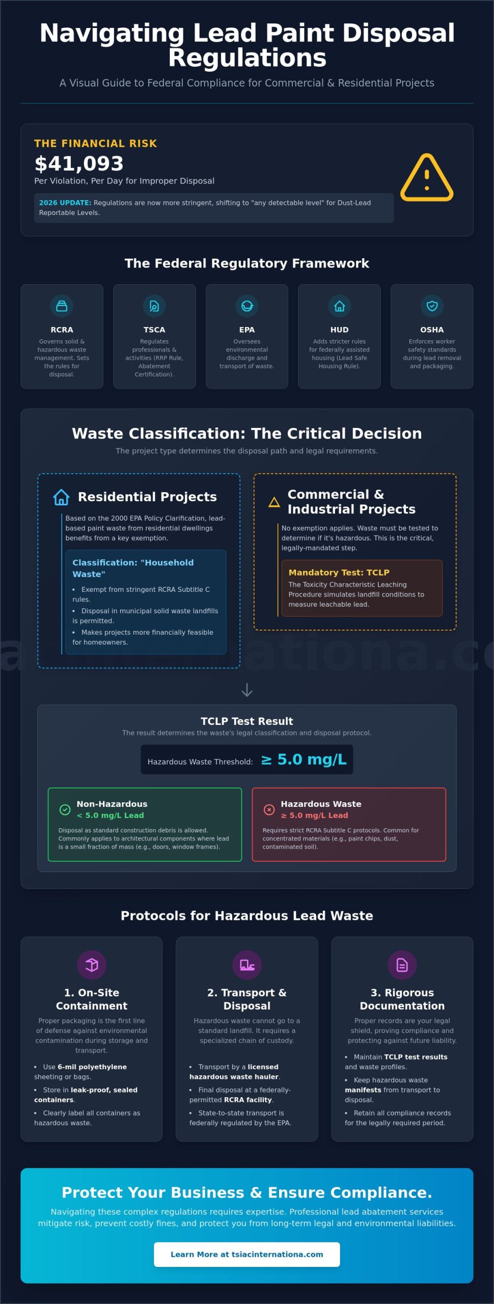 Lead Paint Disposal Regulations: The 2026 Property Owner’s Guide to Compliance