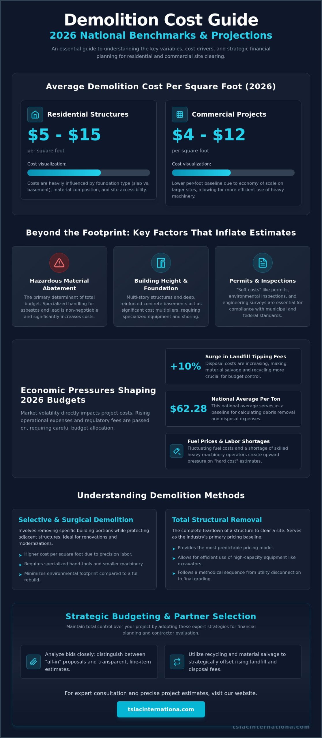 Demolition Cost Per Square Foot 2026: The Complete Industry Guide