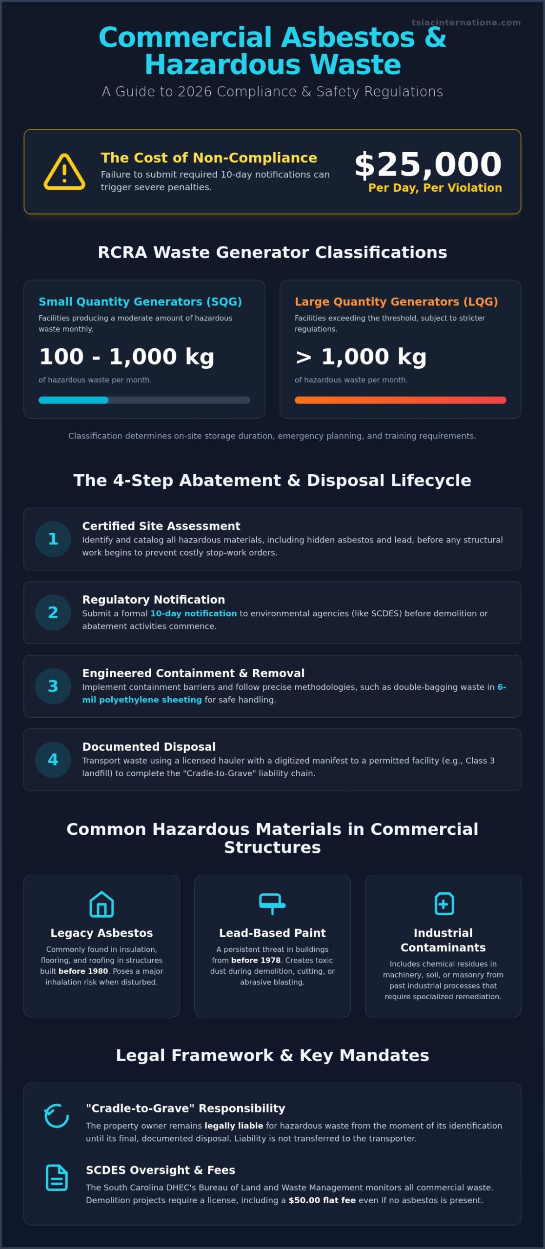 Commercial Hazardous Waste Disposal in South Carolina: The 2026 Compliance Guide
