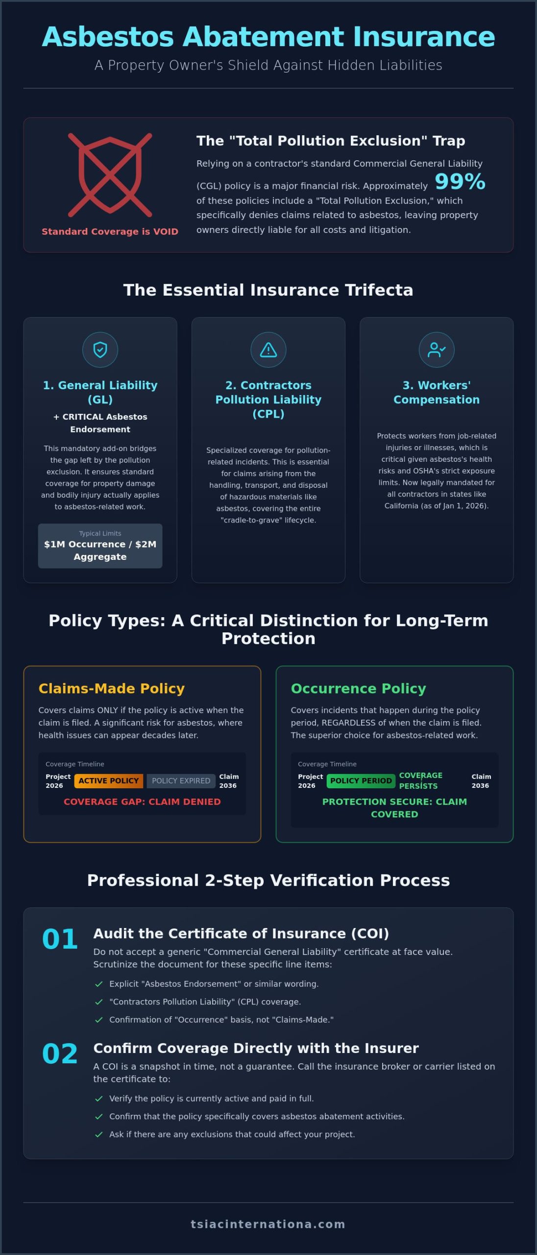Asbestos Abatement Insurance Requirements: A 2026 Property Owner’s Guide