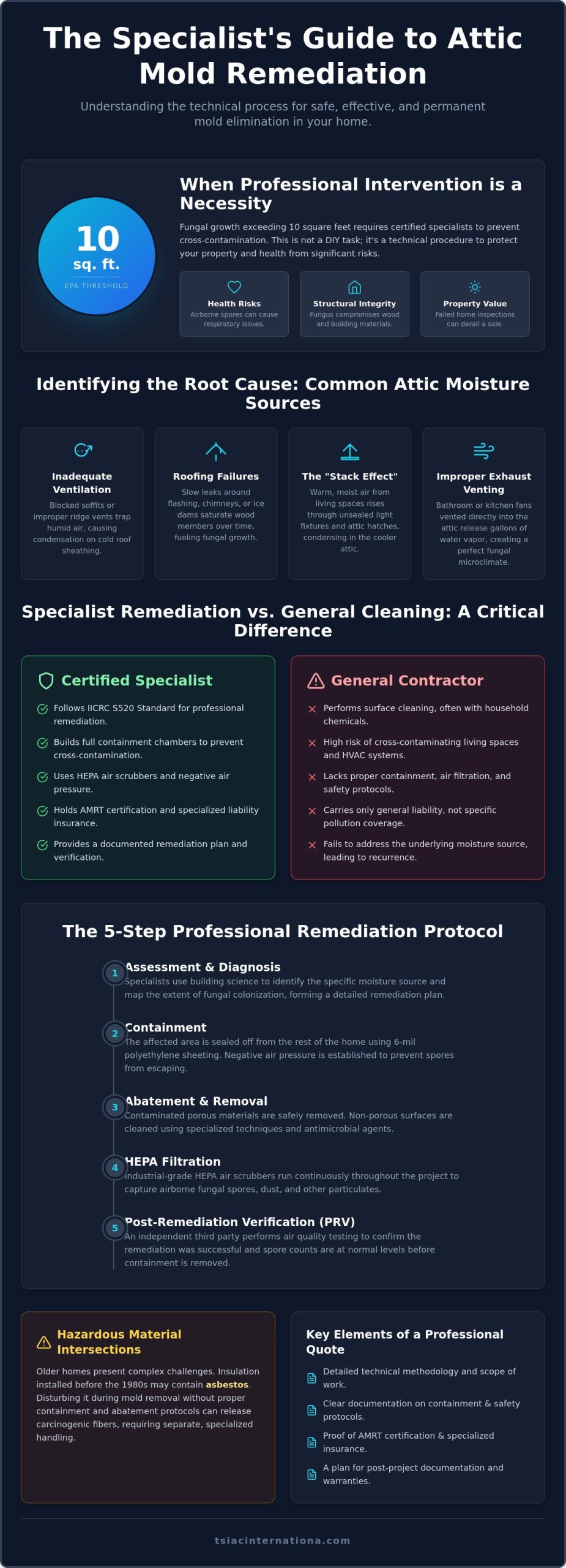 Professional Attic Mold Removal Specialists: A Guide to Safe Remediation