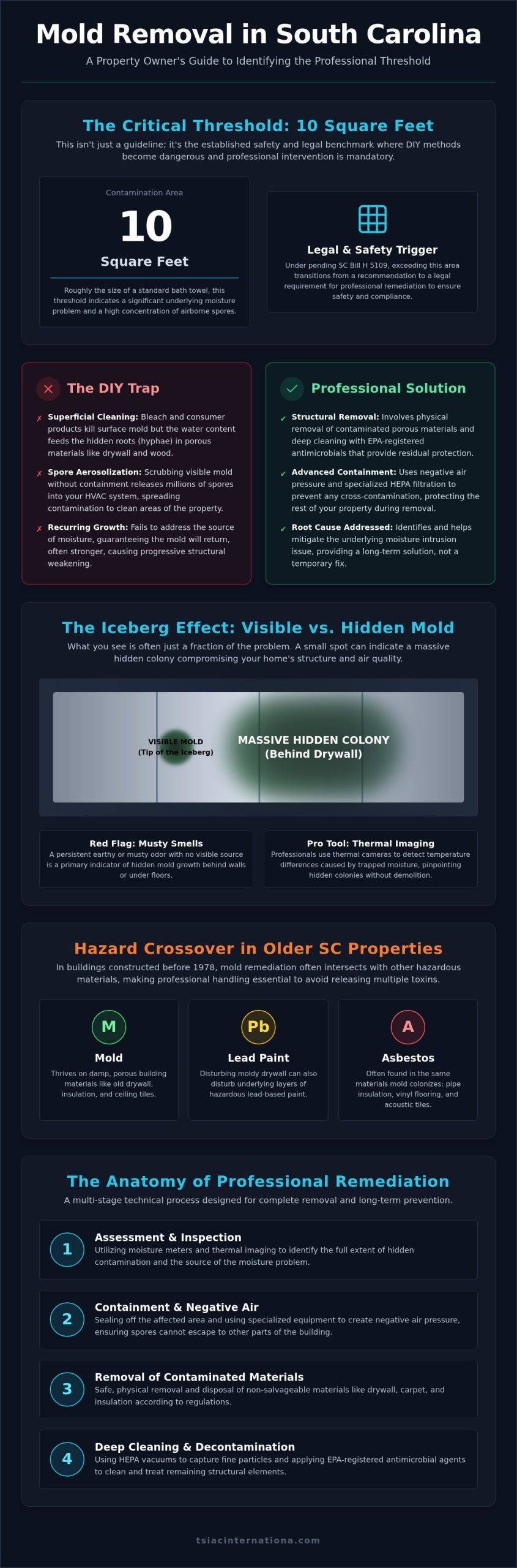 When to Call a Professional for Mold Removal in South Carolina: 2026 Expert Guide