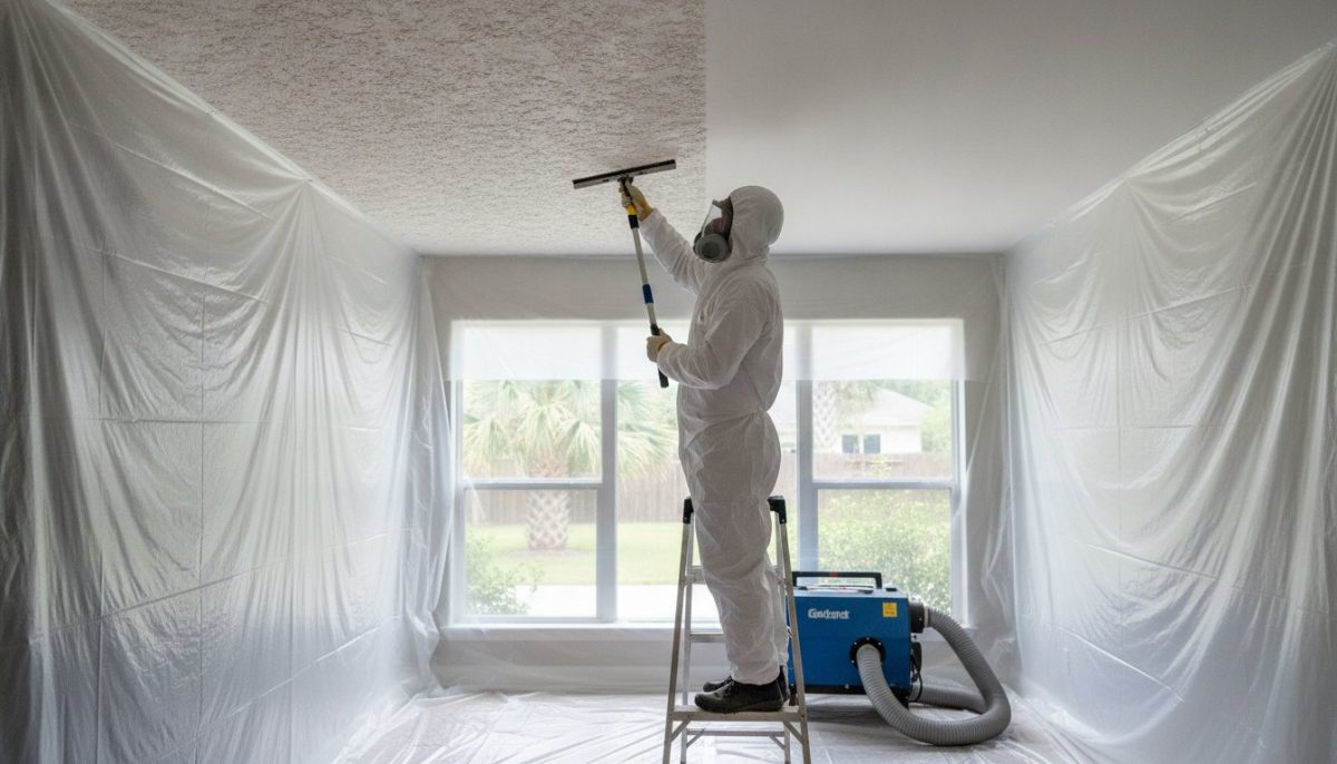 Asbestos Popcorn Ceiling Removal in South Carolina: The 2026 Safety Guide