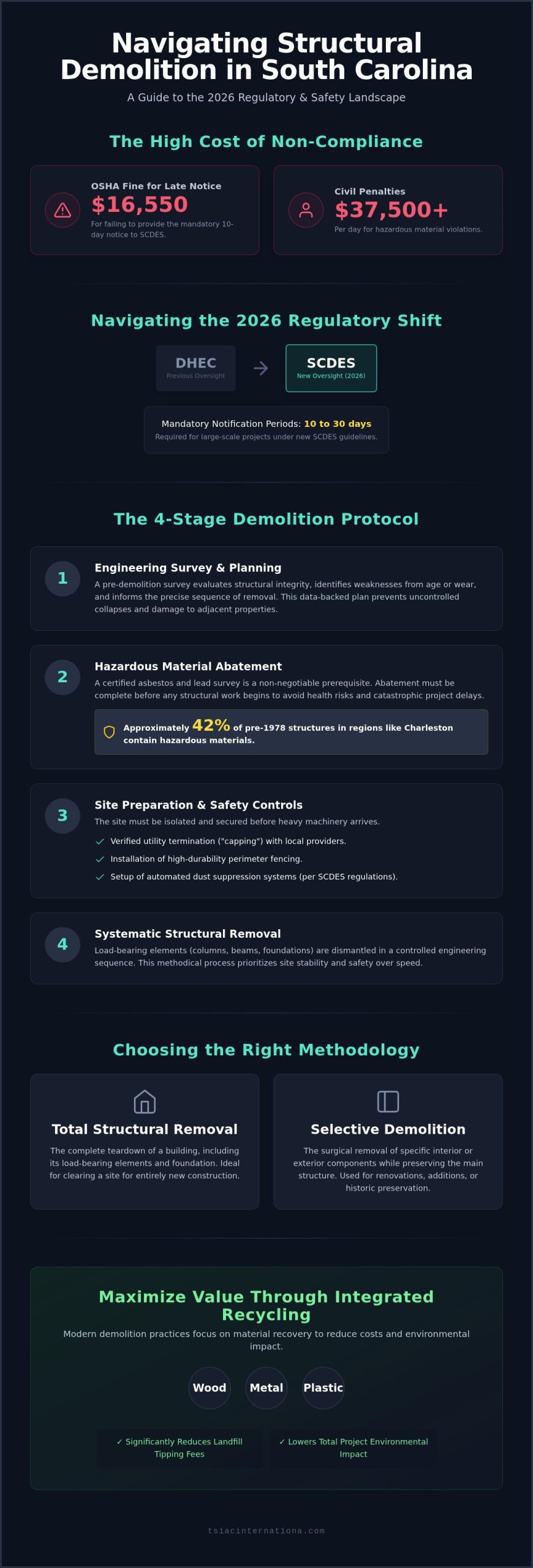 Structural Demolition Contractors in South Carolina: The 2026 Professional Guide