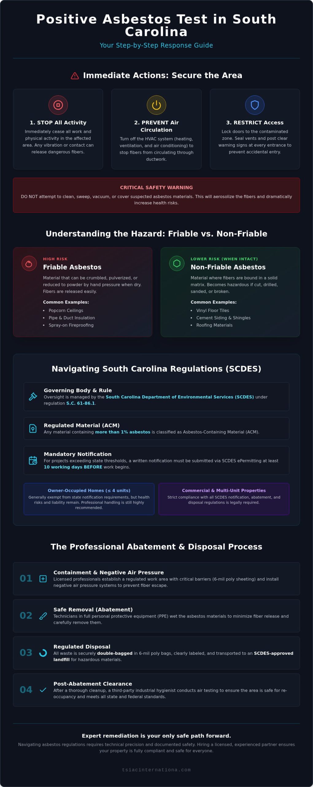 Positive Asbestos Test in South Carolina: 2026 Guide
