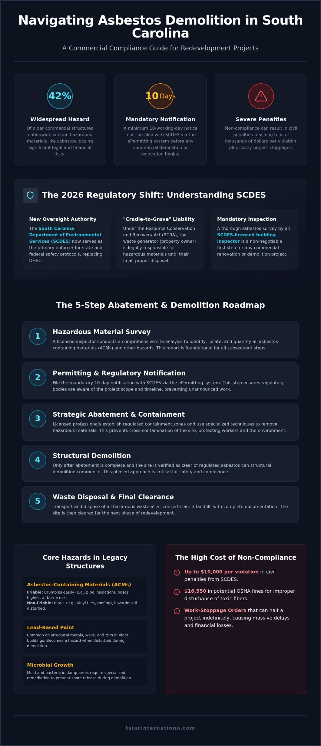 Commercial Hazardous Material Removal in South Carolina: 2026 Compliance Guide