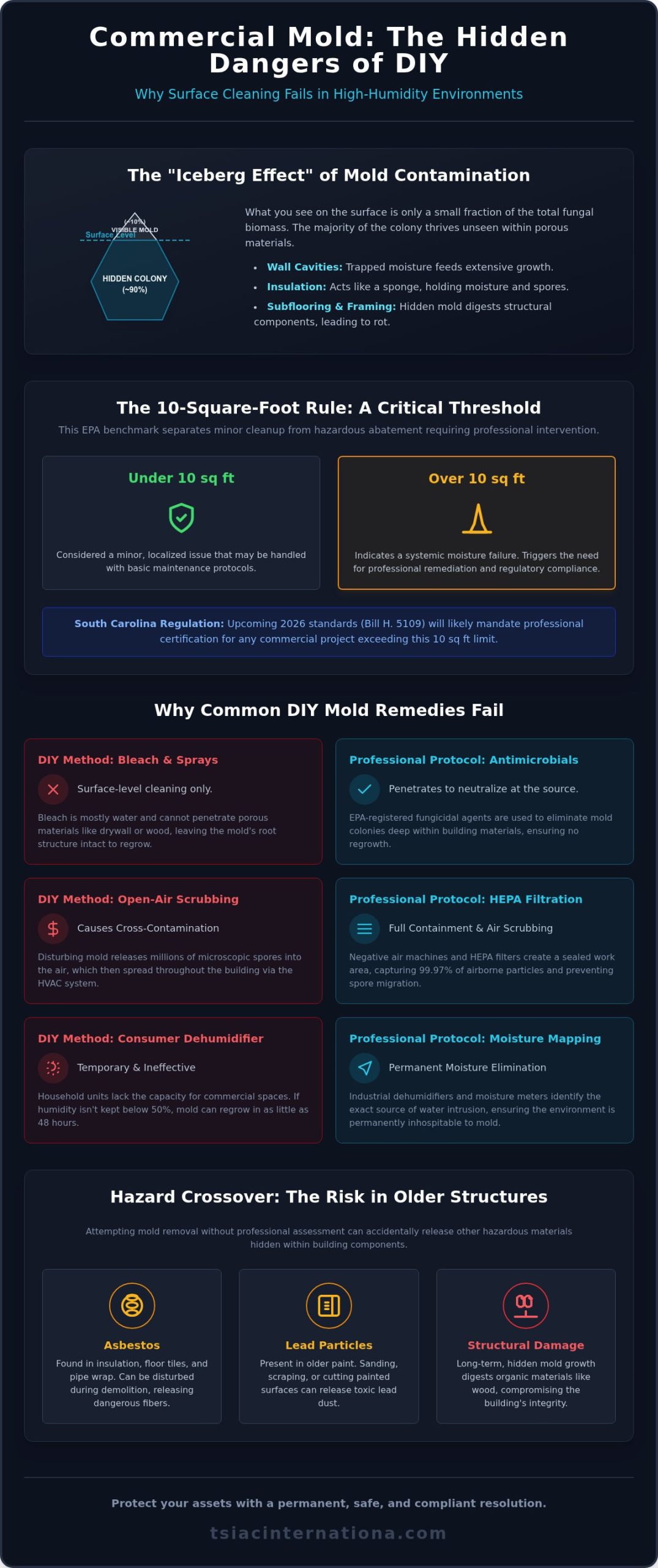 DIY Mold Removal in South Carolina: Risks, Rules, and 2026 Safety Standards
