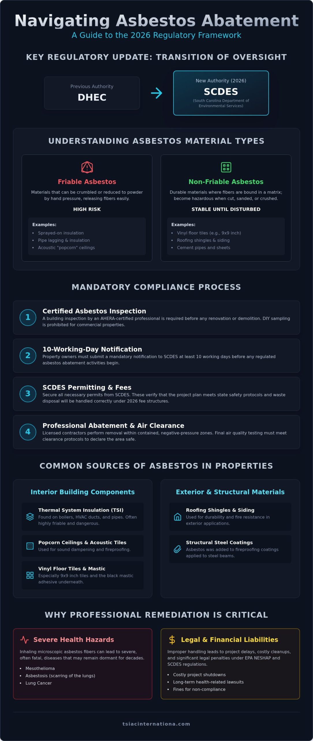 Commercial Asbestos Abatement in South Carolina: The 2026 Property Owner’s Guide