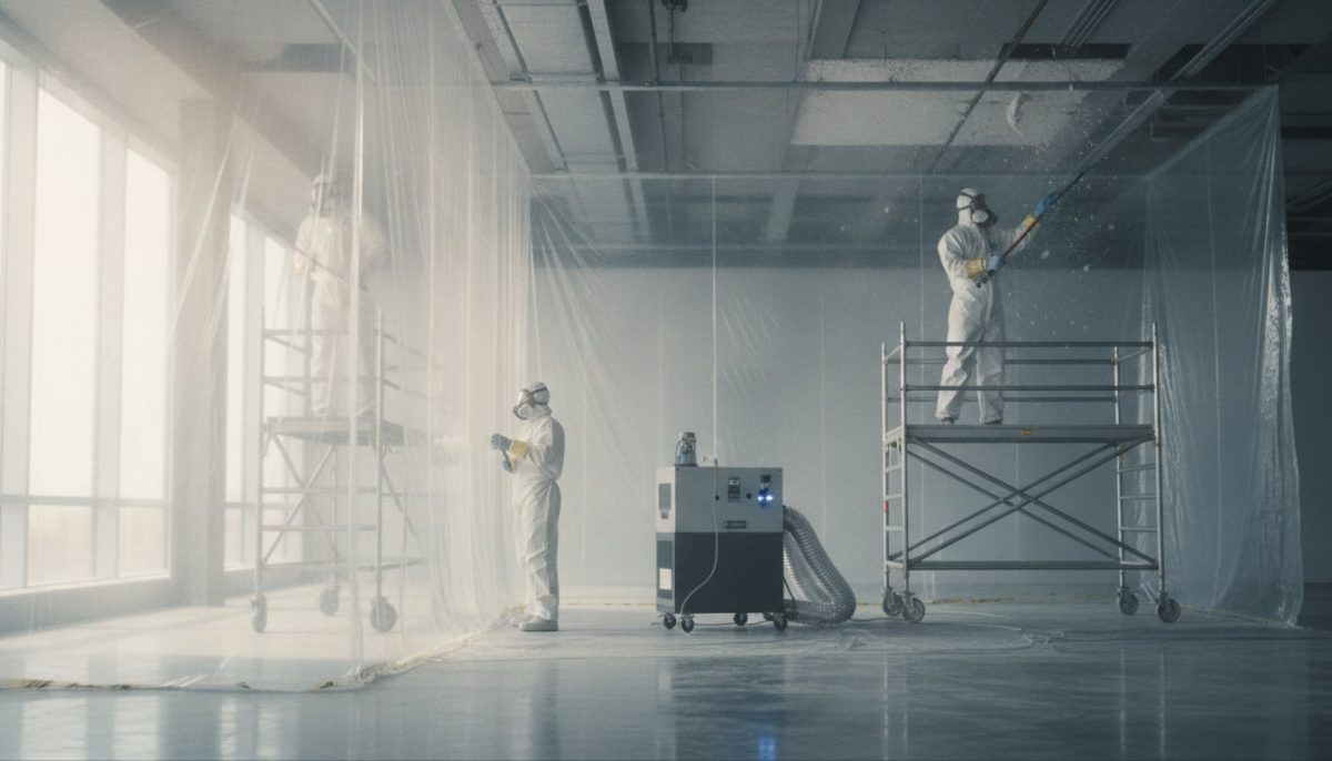 Professional Acoustic Ceiling Removal and Abatement: The 2026 Technical Guide