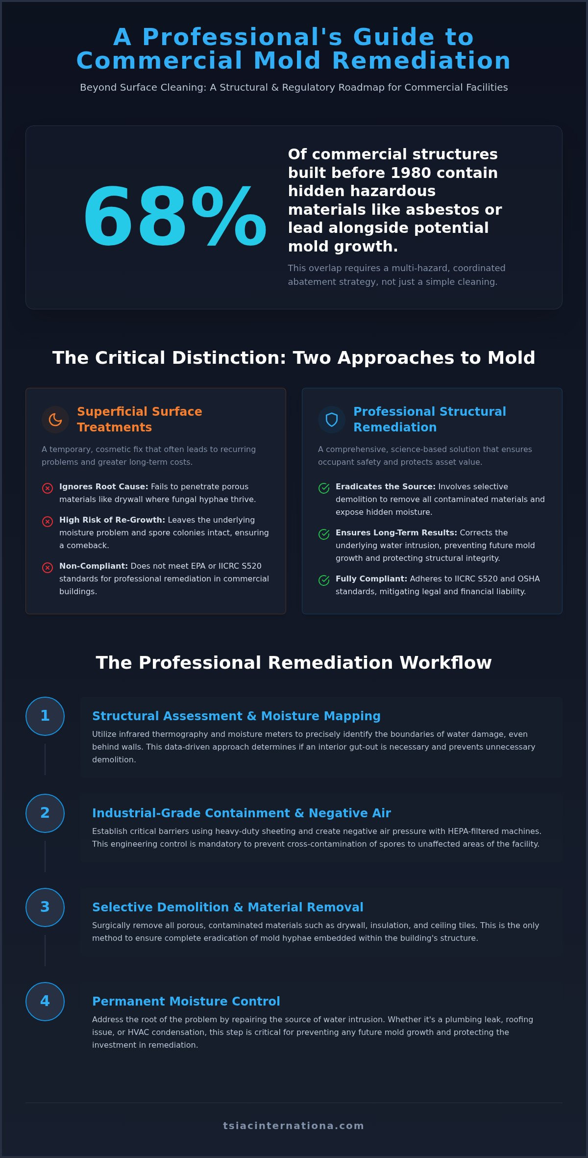 Commercial Mold Remediation in Charleston, SC: Structural Standards & Safety