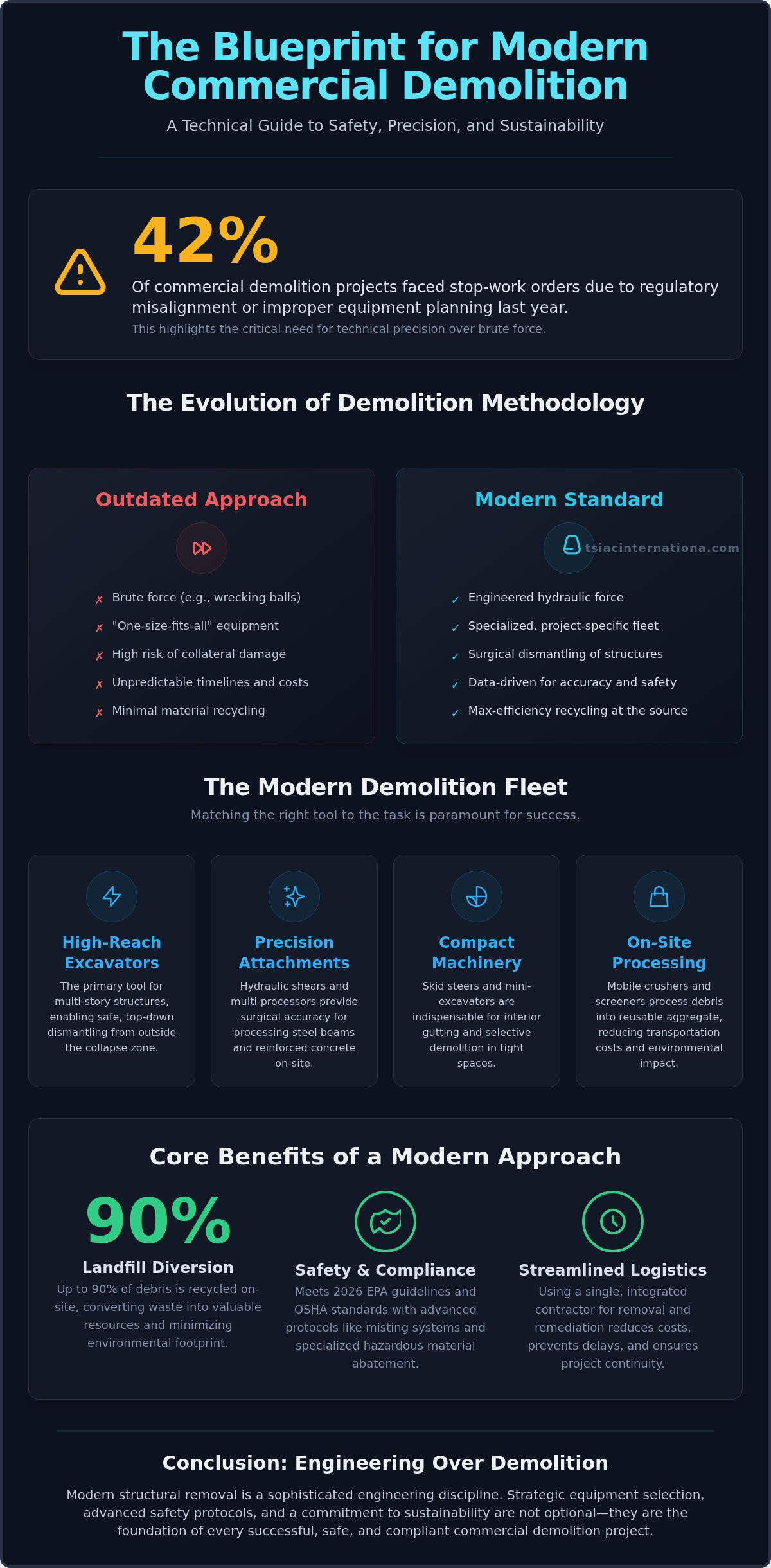 Commercial Demolition Charleston SC: A 2026 Guide to Heavy Machinery and Efficiency