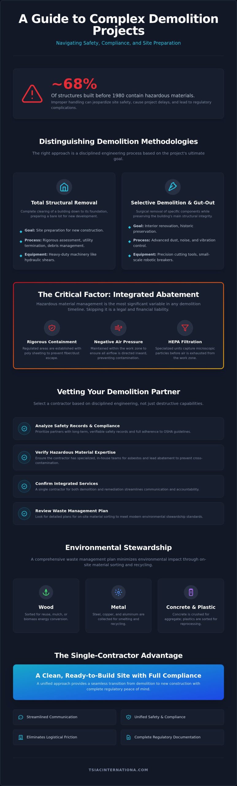 Best Demolition Companies: Expert Criteria for Structural and Selective Removal